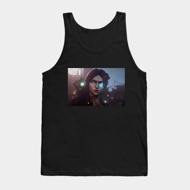 Female Game Character Tank Top by Mind Tribe